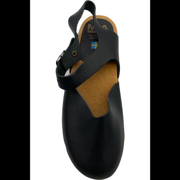 Mia Shoes Handcrafted Swedish Clogs Sofia Black - Medium - Picture 3 of 3